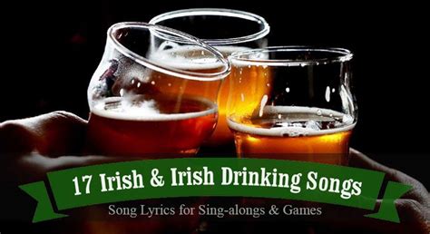 Lyrics to 17 Irish Songs & Irish Drinking Songs Irish Song Lyrics, Irish Songs, St Patrick Day ...