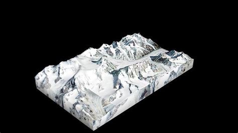 3D model Saser Kangri III Mountain VR / AR / low-poly | CGTrader