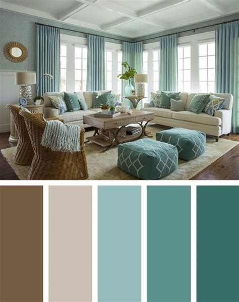 20+ Turquoise Color Scheme Living Room