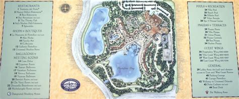 Resort Map | Loews Portofino Bay Hotel at Universal Orlando | Florida