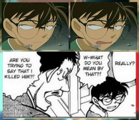 Conan's unconvinced face | Detective conan, Detective, Conan