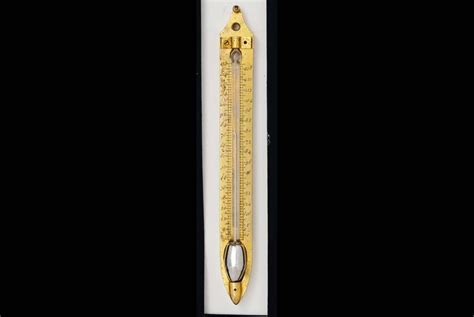 A signed Fahrenheit thermometer scale by Daniel Gabriel Fahrenheit ...