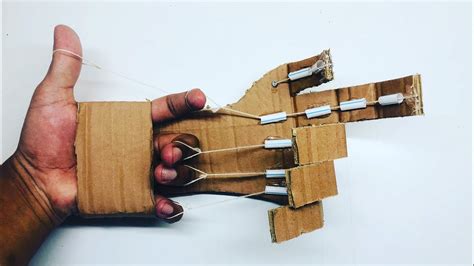 How to Make a Robotic Hand at Home using Cardboard // lockdown craft ...