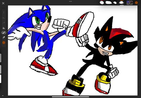 Sonic vs shadow by summerlovehaerts on DeviantArt