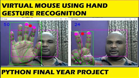 Virtual Mouse using Hand Gesture Recognition | Python Final Year Project 2023 - YouTube