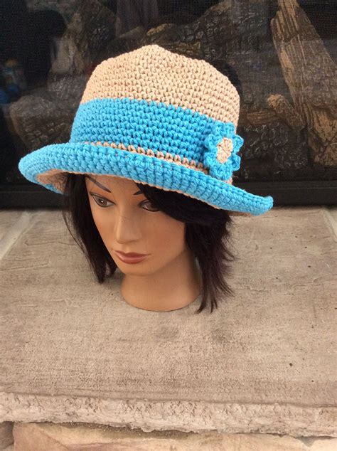 Crochet cotton beach hat | Cotton beach hat, Crochet hats, Crochet hat pattern