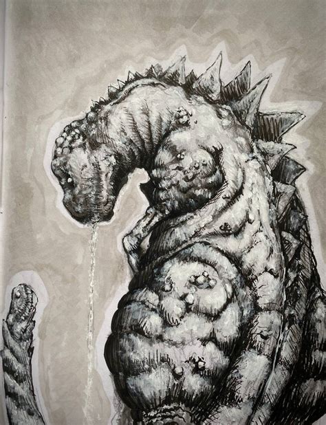 Shin Godzilla traditional fanart by NecroLillo on DeviantArt