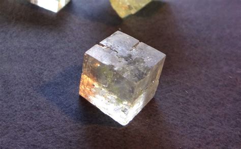 Single crystal of NaCl, about 1cm in size. More photos in the gallery