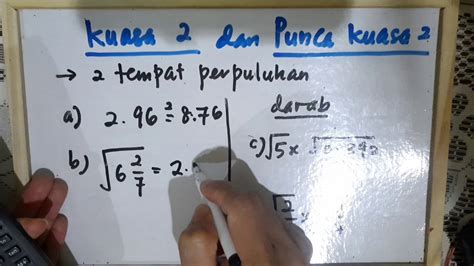 MATEMATIK TING 1: 3.1 : KUASA DUA DAN PUNCA KUASA DUA( 2 tempat perpuluhan & operasi darab ...