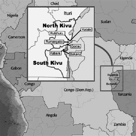 Map of North and South Kivu. | Download Scientific Diagram