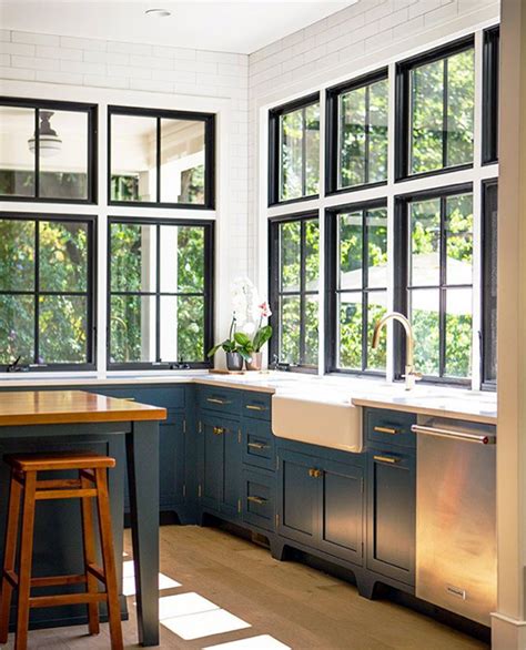 black window trim kitchen • A Glass of Bovino