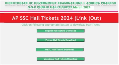 AP SSC Hall Tickets 2024 Link (Out) Manabadi BSEAP Class 10th Hall ...