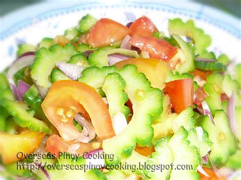 Pinoy Home Cooking and Recipes: Ensadalang Ampalaya, Ampalaya Salad