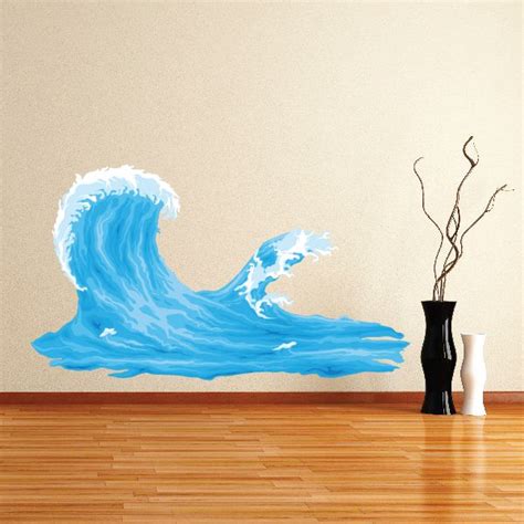 Ocean Waves Wall Decal - Vinyl Car Sticker - Uscolor001 | Beach themed room, Vinyl wall decals ...