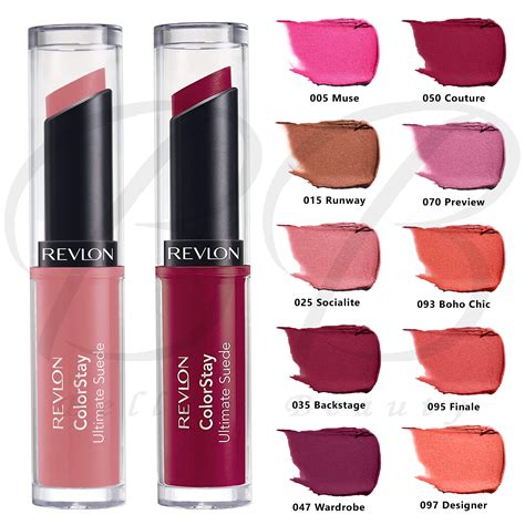 REVLON ColorStay Ultimate Suede Creamy Lipstick Shea Aloe Vitamin E ...