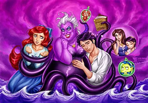 Little Mermaid vs Ursula - The Little Mermaid Fan Art (18652269) - Fanpop