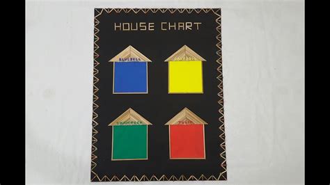 HOUSE CHART Making Idea(2) / Creative and Beautiful House Chart for School Students - YouTube