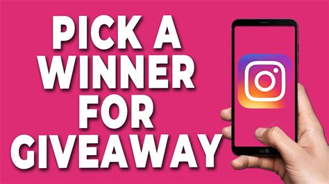 How to pick a winner for Instagram Giveaway - YouTube