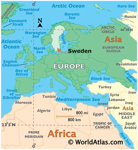 Sweden Map / Geography of Sweden / Map of Sweden - Worldatlas.com