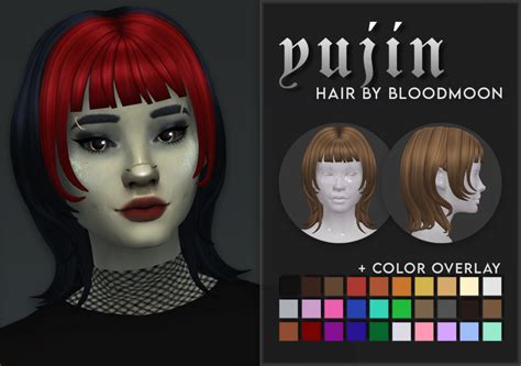 Emily CC Finds - bloodmooncc: Yujin Hair My first hair mesh... | Sims, Sims hair, Sims 4