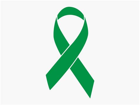 Kelly Green Colored Bile Duct Cancer Ribbon - Gold Cancer Ribbon Png ...