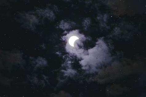 Moon Clouds Wallpaper