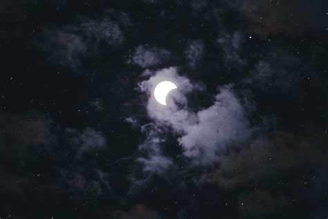 Moon In The Clouds Wallpaper