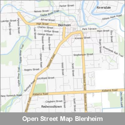 2020 Street Map Blenheim - Digital Maps