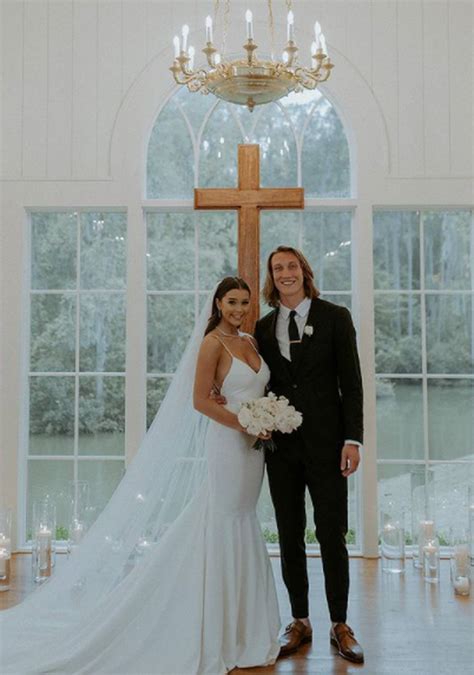 PHOTOS: Trevor Lawrence and Marissa Mowry tie the knot – 95.1 WAPE