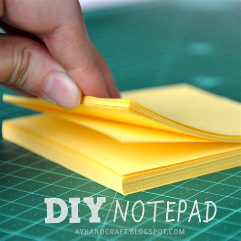 Diy: Notepad · How To Make A Notebook Journal · Papercraft on Cut Out ...