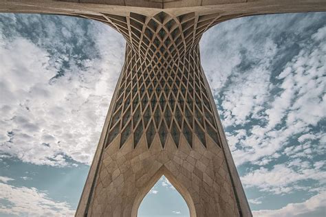 HD wallpaper: iran, tower, architecture, azadi tower, tehran, landmark ...