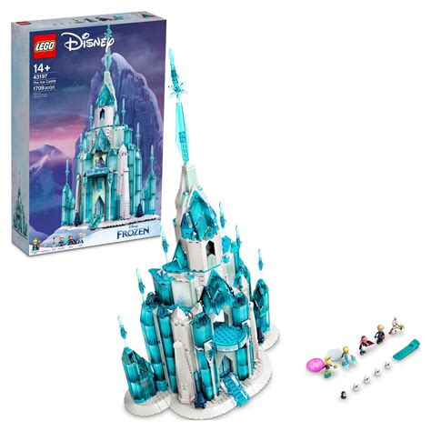 LEGO Disney Princess Frozen Ice Castle Set 43197 with Anna, Elsa, Olaf ...