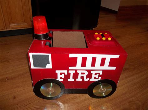 My grandson's new fire truck - made out of a cardboard box. Fire Trucks, Cardboard Box, 3rd ...