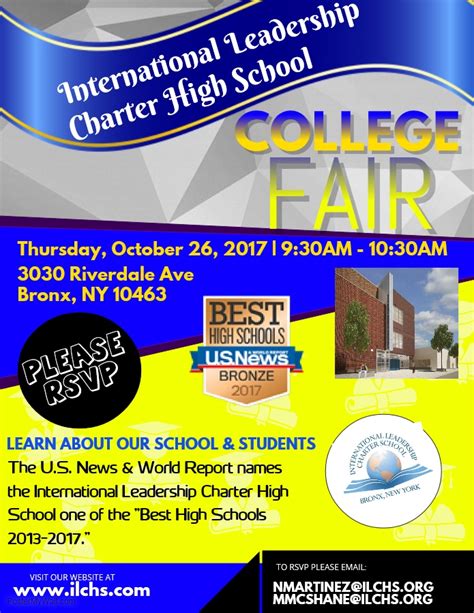 COLLEGE FAIR FALL 2017 | International Leadership Charter High School