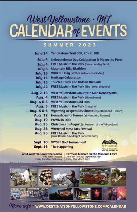 Calendar of Events - Island Park Idaho - Island Park Idaho