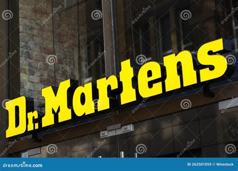 Dr. Martens Logo Sign Above Entrance of Local Chain Store Editorial Stock Image - Image of ...