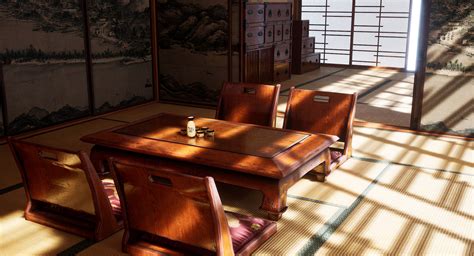 ArtStation - Japanese Traditional Furniture