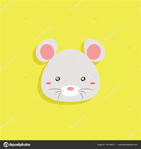 Cartoon Mouse face — Stock Vector © DAVIDS47 #142129874