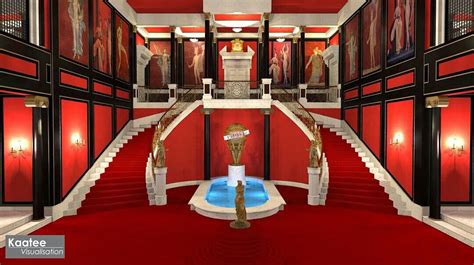 SCARFACE MANSION | 80s interior design, Interior design foyers, Unique house design