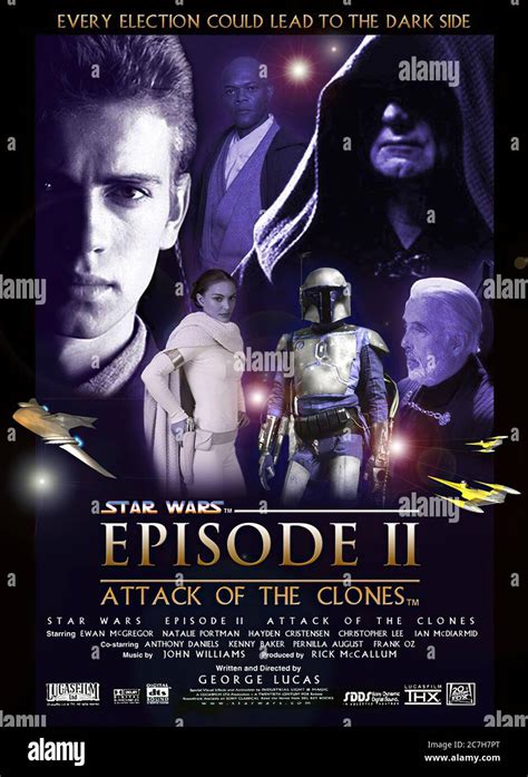 Star Wars Episode Ii Attack of the Clones - Movie Poster 02 Stock Photo - Alamy