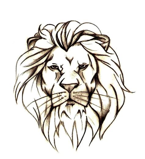 Lion Tattoo Drawing Picture - Drawing Skill