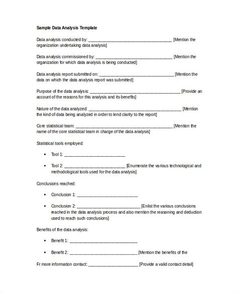 7+ Sample Data Analysis Reports | Sample Templates