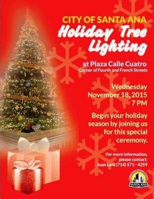 Downtown Santa Ana Holiday Tree Lighting Ceremony set for Nov. 18 – New ...