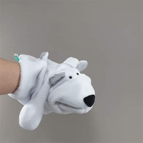 Polar Bear Hand Puppet. White Bear Toy Puppet. - Etsy