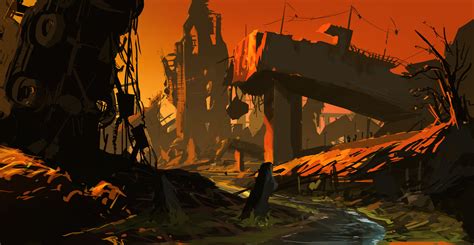 ArtStation - destroyed city