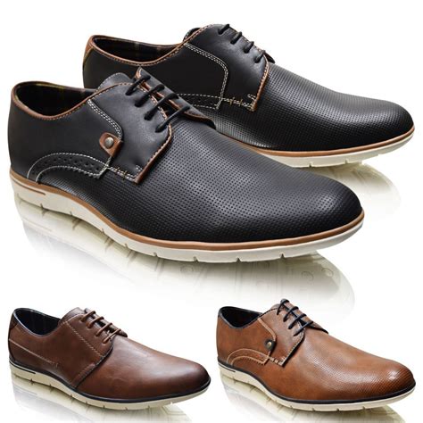 NEW Mens Casual Smart Lace Up Brogues Office Formal Shoes SIZES UK 6 7 8 9 10 11 | Mens smart ...