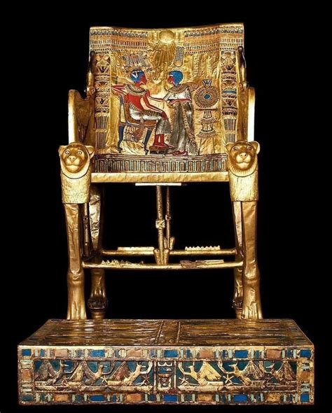 Throne of Tutankhamun inside the Egyptian Museum in Cairo | Tutankhamun ...