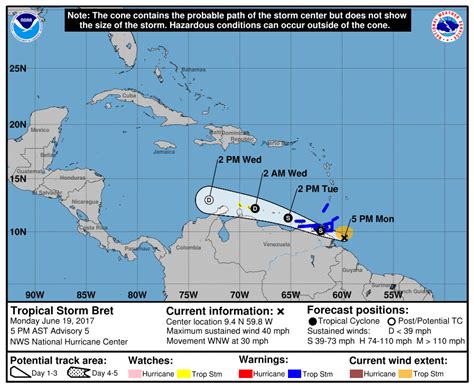 Tropical Storm “Bret” forms, threatens Trinidad and Tobago, Venezuela and Windward Islands - The ...