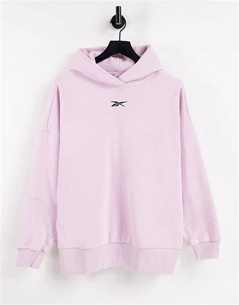 Reebok oversized logo hoodie in pastel pink | ASOS