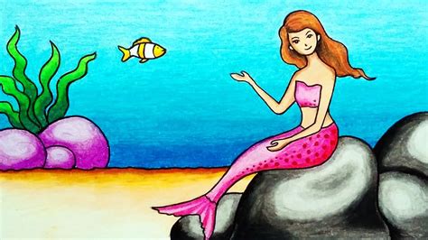 29+ little mermaid pencil drawing - CorrenaUnnam